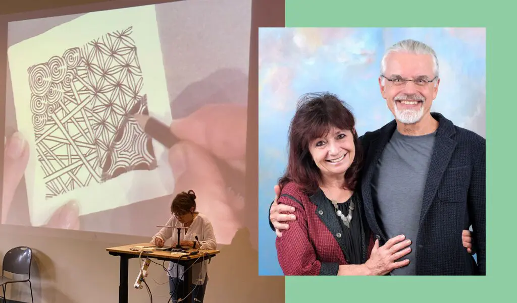 Photo de Maria Thomas et Rick Roberts, fondateurs du Zentangle