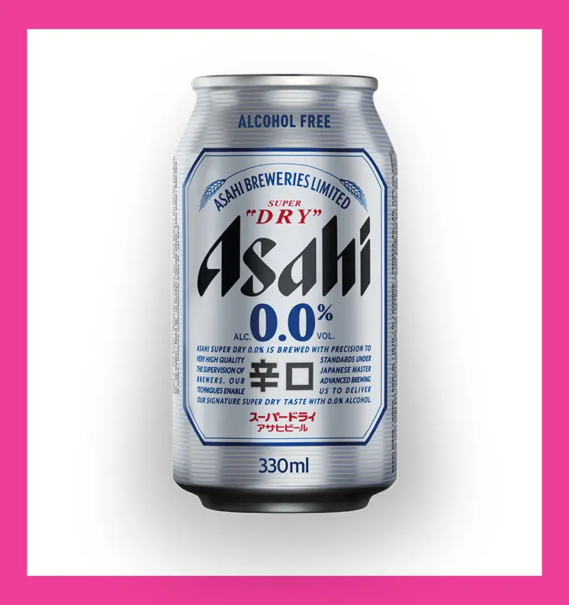 Photo of a can of zero alcohol Asashi