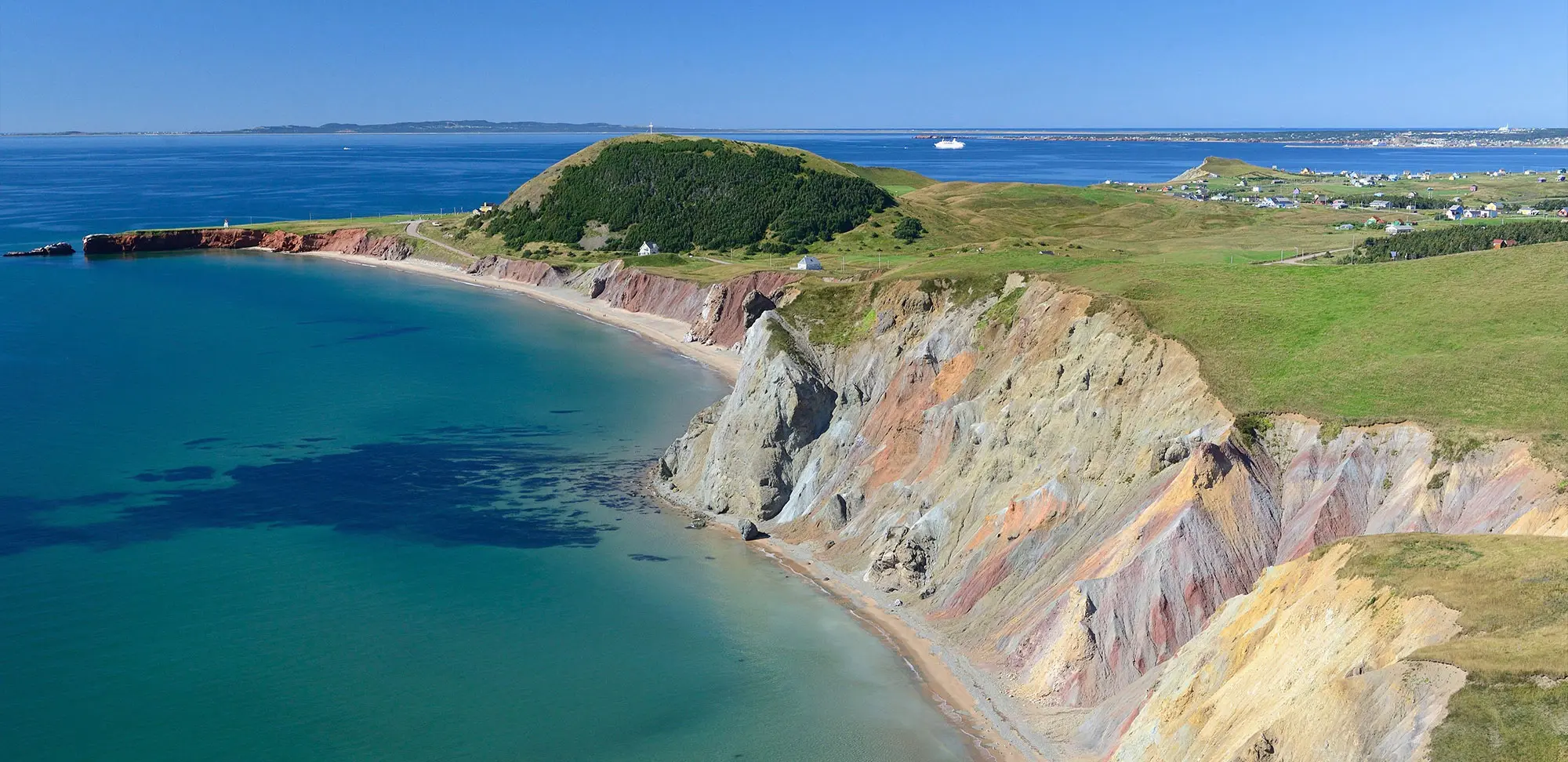 Photo du rivage aux Îles de la Madeleine au Québec