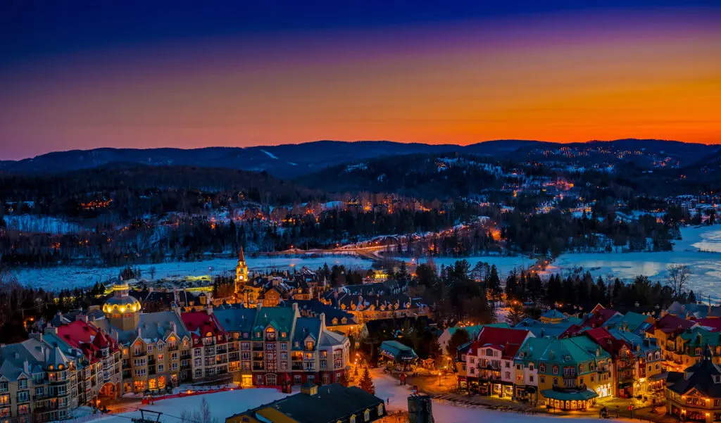 Photo of Tremblant village at night