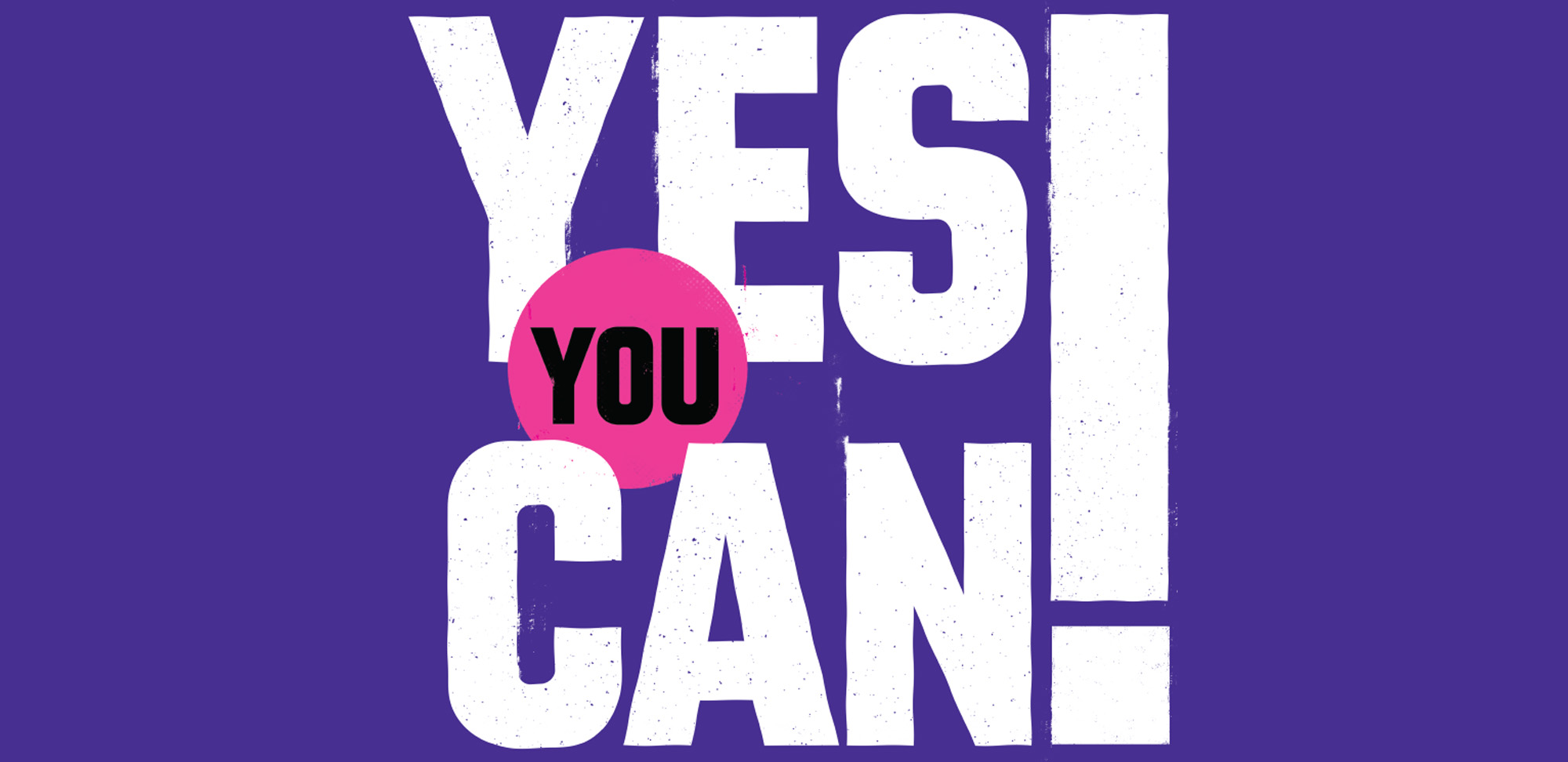 Typographic illustration 'Yes You Can!'