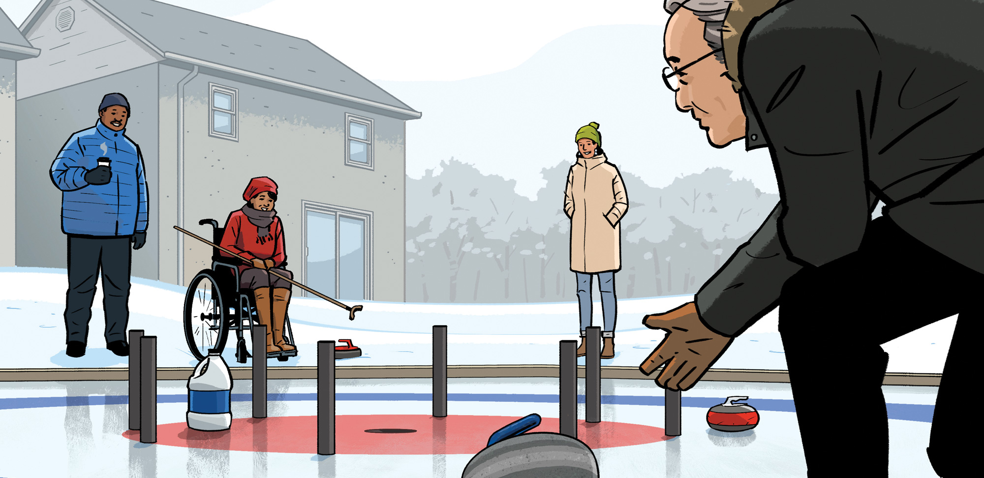 En partie curling, en partie croquignoles et tout à fait canadien