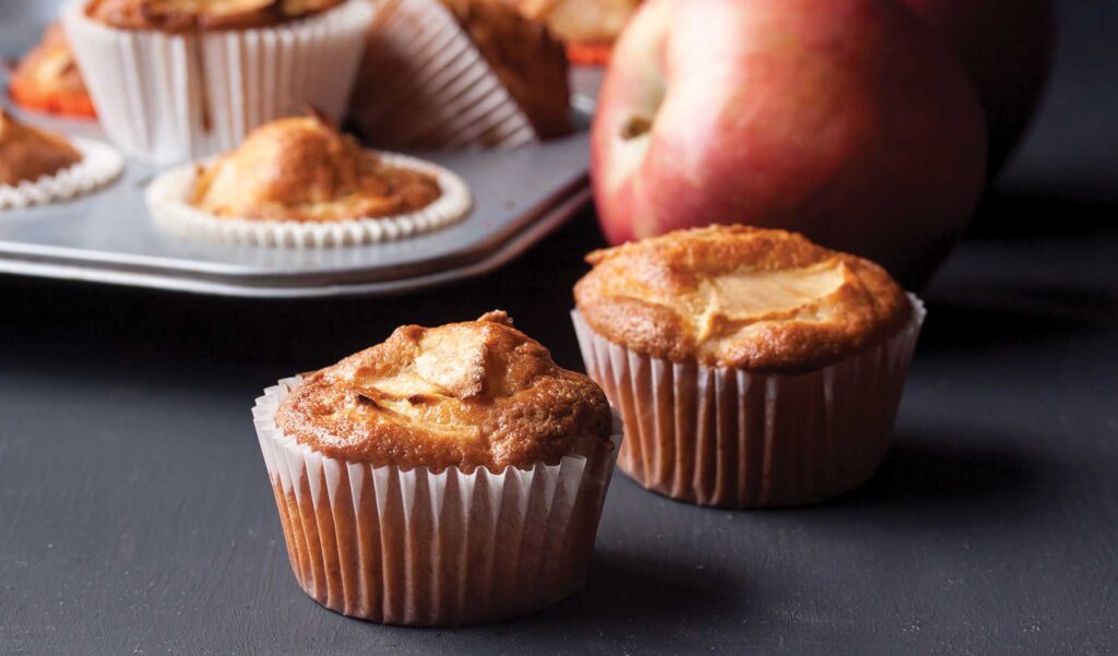 Photo des muffins aux dattes et aux pommes